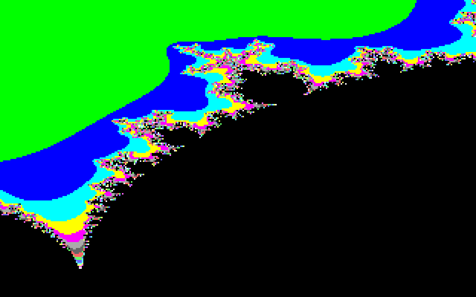 Mandelbrot atari screenshot